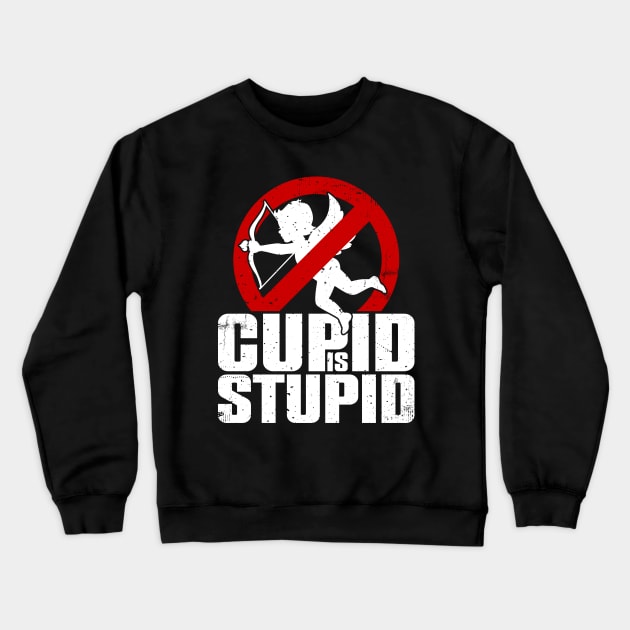 Cupid is Stupid Crewneck Sweatshirt by Atelier Djeka